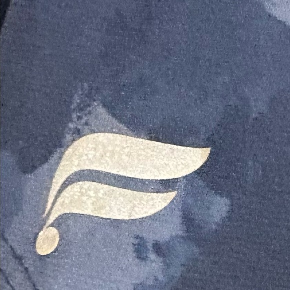 Fabletics Camo Athletic Shorts - Blue - Picture 2 of 4